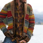 JENS | Heren Cardigan Gekleurd Men Cardigans Zavalori Bruin S