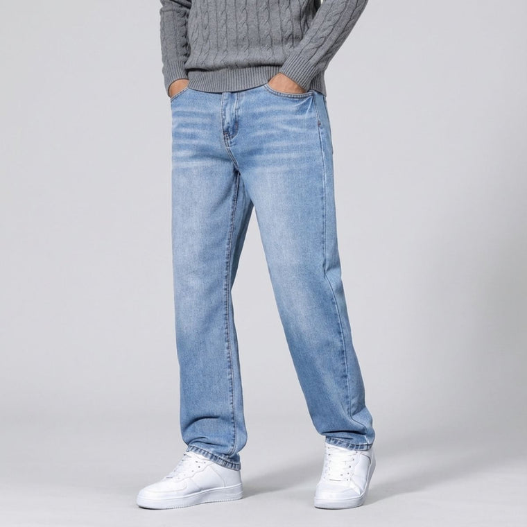 Regular Fit Straight Jeans Lichtblauw