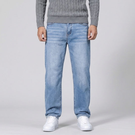 Regular Fit Straight Jeans Lichtblauw