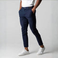 Slim Fit Stretch Chino Diepblauw