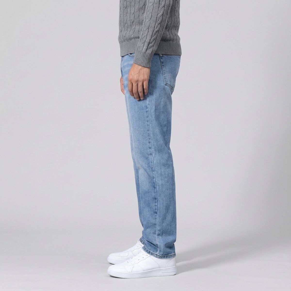 Regular Fit Straight Jeans Lichtblauw