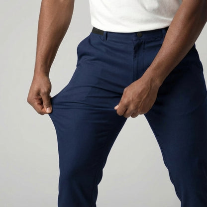 Slim Fit Stretch Chino Diepblauw