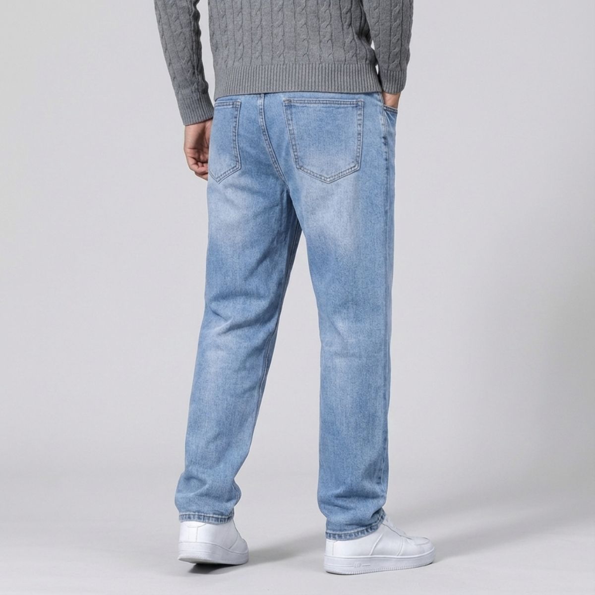 Regular Fit Straight Jeans Lichtblauw