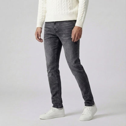 Slim Fit Stretch Jeans Antraciet