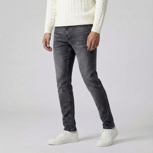 Slim Fit Stretch Jeans Antraciet