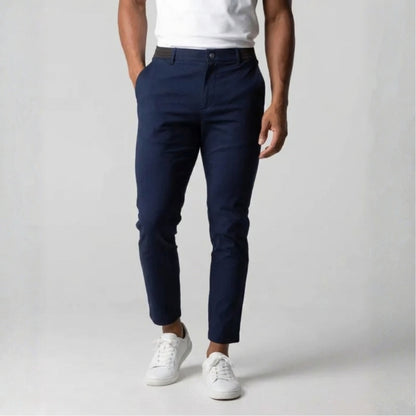 Slim Fit Stretch Chino Diepblauw
