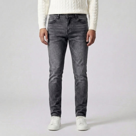 Slim Fit Stretch Jeans Antraciet