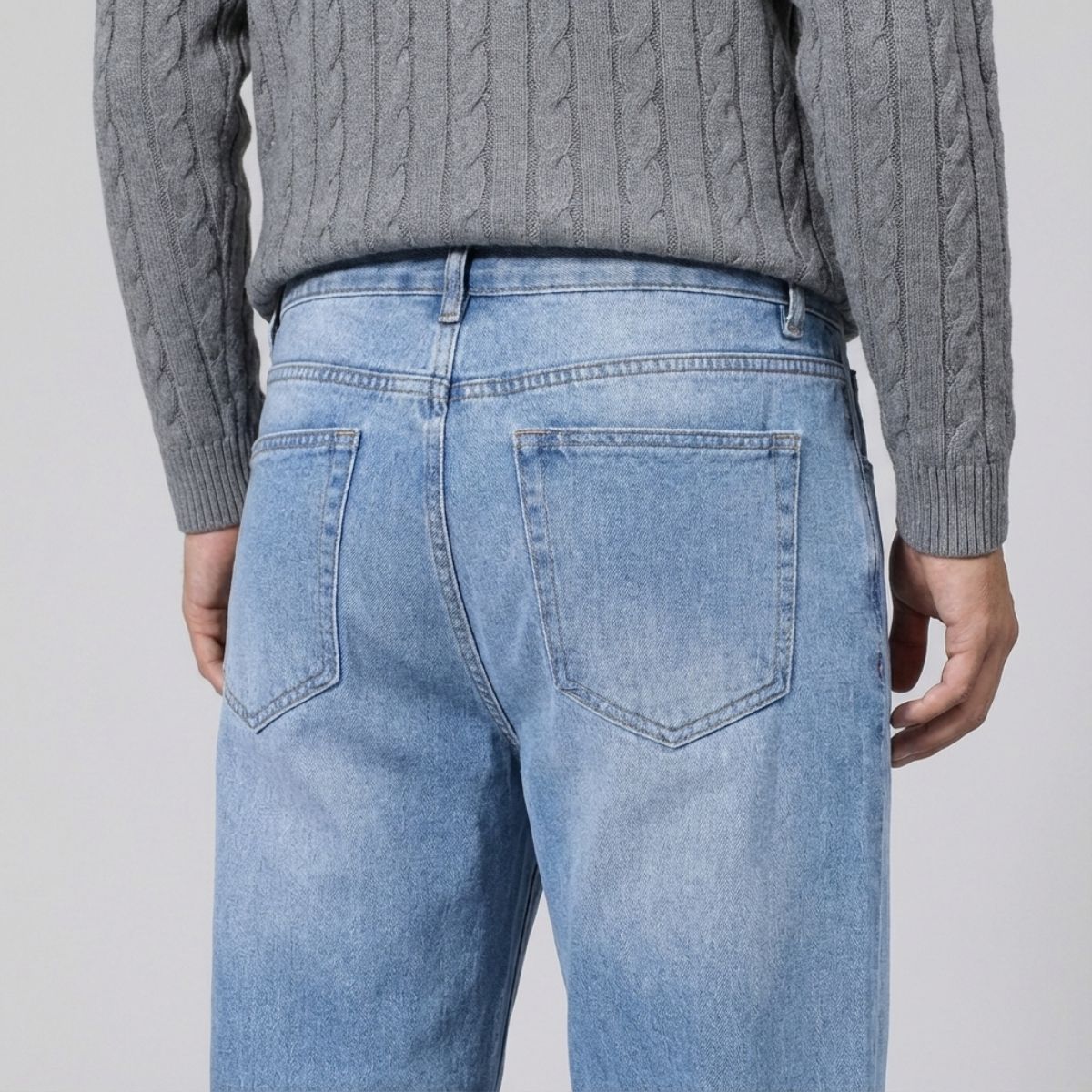 Regular Fit Straight Jeans Lichtblauw