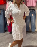 Overhemdjurk met Floral Cut-out