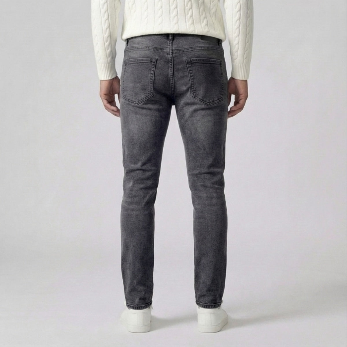 Slim Fit Stretch Jeans Antraciet