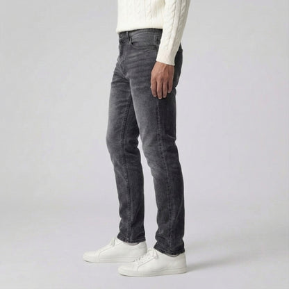Slim Fit Stretch Jeans Antraciet