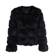 BEAU - Dames Faux Fur Jas Femme Vestes Zavalori Zwart S
