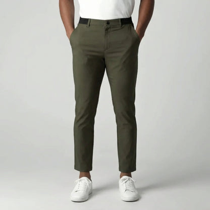Slim Fit Stretch Chino Groen