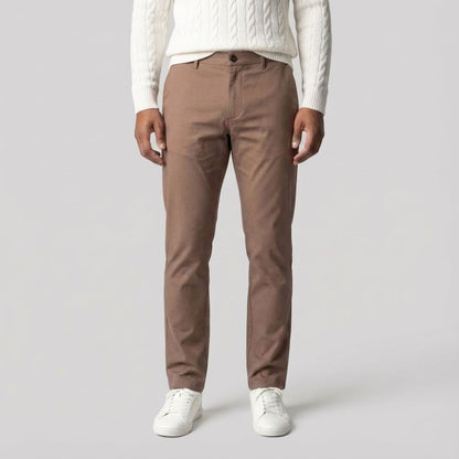 Regular Fit Straight Chino Lichtbruin