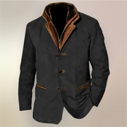 FLORIS | Retro Heren Jas Met Knoopsluiting Jacket Zavalori