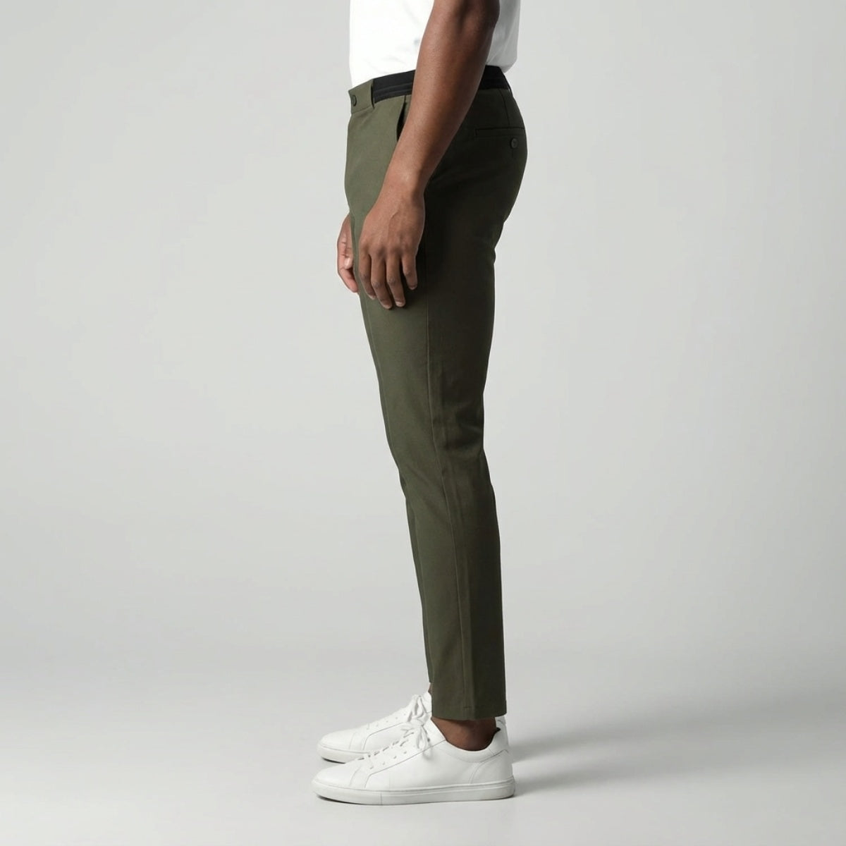 Slim Fit Stretch Chino Groen
