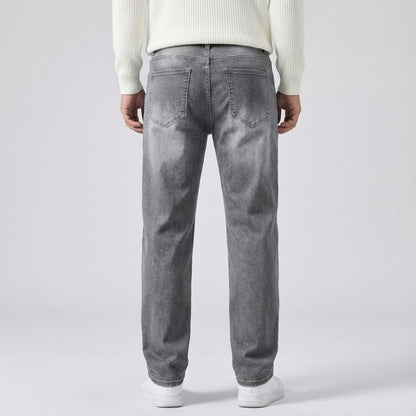 Regular Fit Straight Jeans Grijs