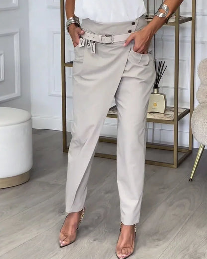 Pantalon High Waist Asymmetrische Zoom