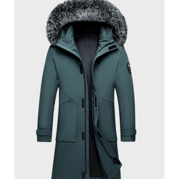 Herens Winter Parka Jas met Capuchon | Extra Warm Men Jackets Zavalori Blauw M