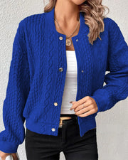 Victoria - Cozy Knit Cardigan Dames Women's Cardigan Zavalori Blauw 8 (S)