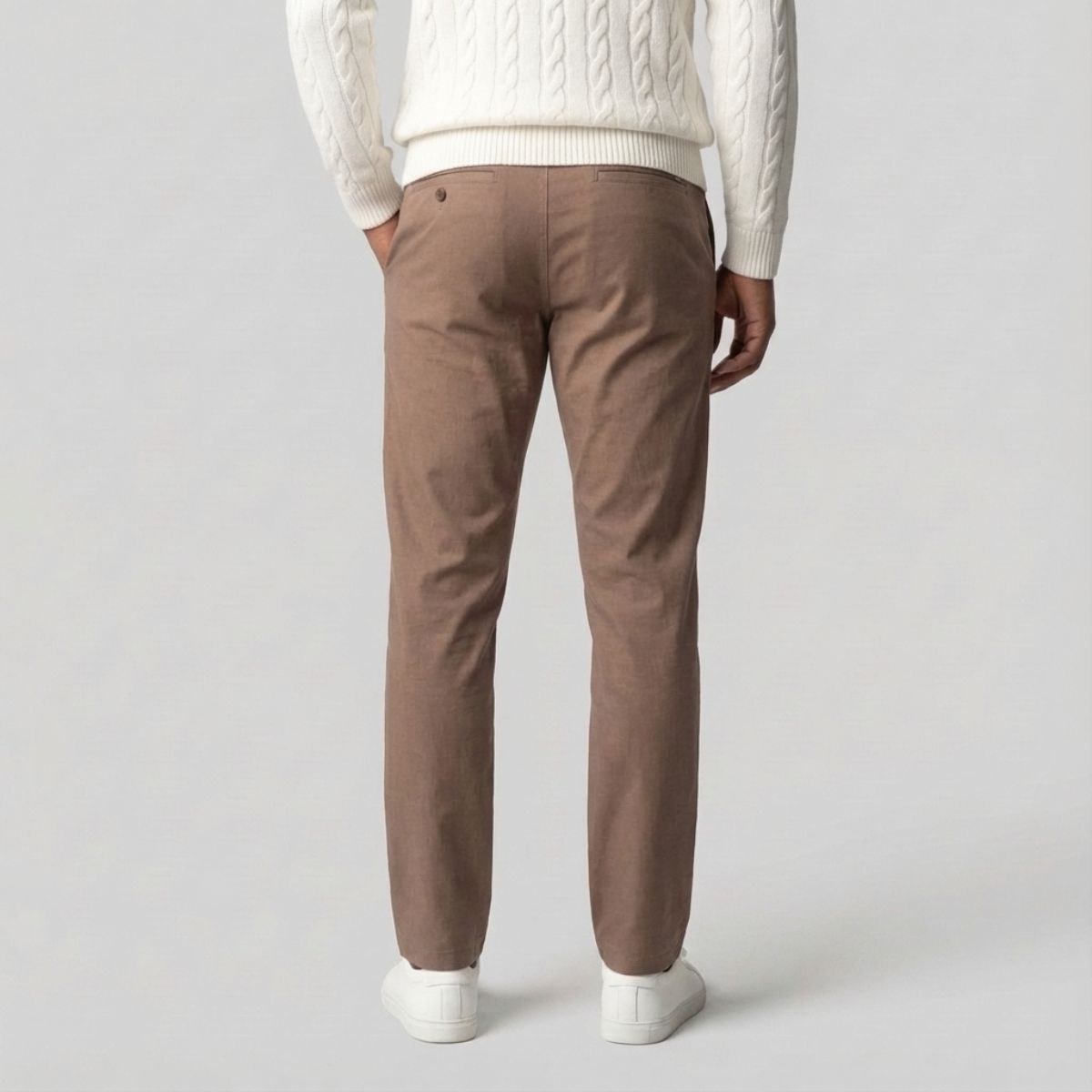 Regular Fit Straight Chino Lichtbruin