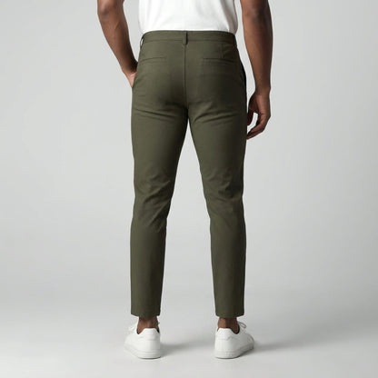 Slim Fit Stretch Chino Groen