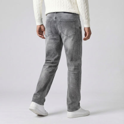 Regular Fit Straight Jeans Grijs