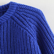 Kendal - Blauwe Gebreide Cardigan voor Een Zorgeloze Look Women's Cardigan Zavalori