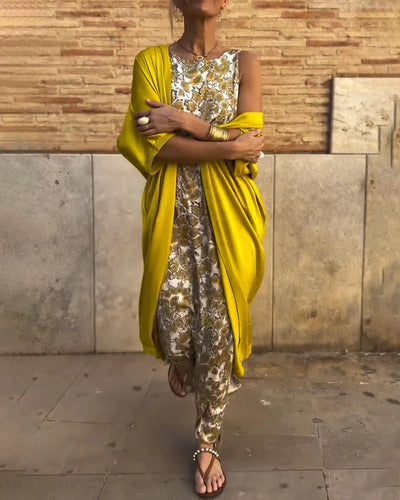 Maxi Two-Piece Set met Bloemenprint