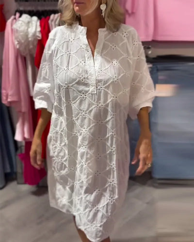 Overhemdjurk met Floral Cut-out