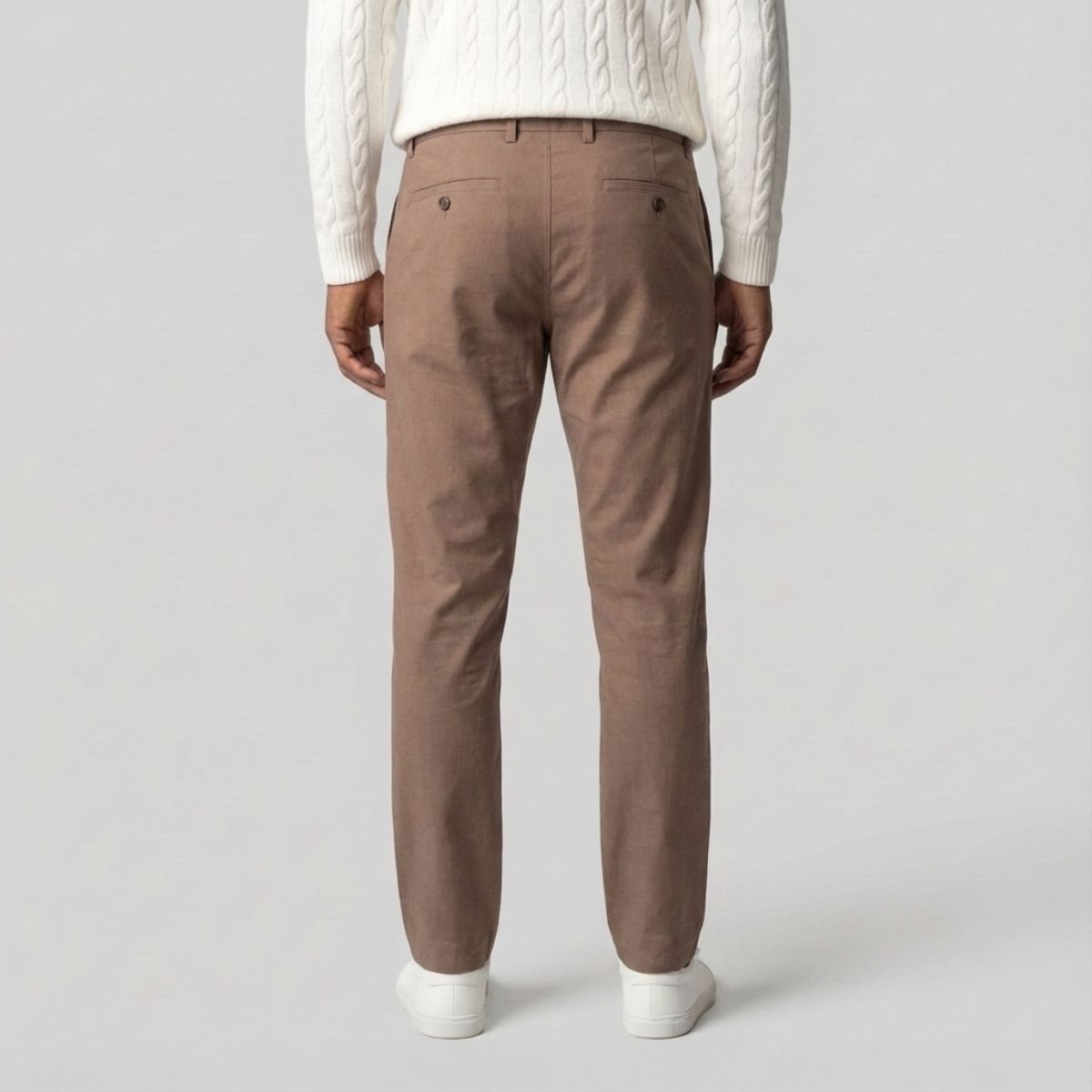 Regular Fit Straight Chino Lichtbruin