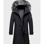 Herens Winter Parka Jas met Capuchon | Extra Warm Men Jackets Zavalori Zwart M