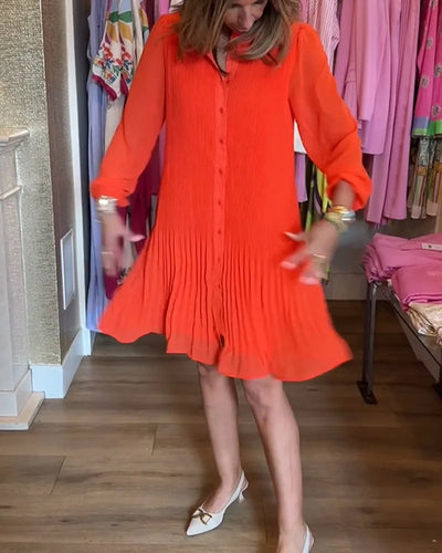 Overhemdjurk Mini met Plissé