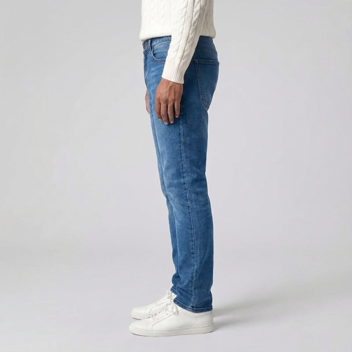 Slim Fit Stretch Jeans Blauw