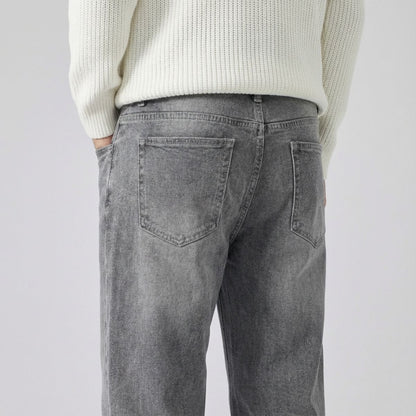 Regular Fit Straight Jeans Grijs