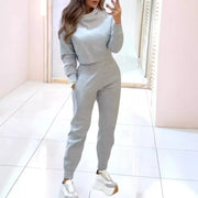 ILSE - Dames Trainingspak met Cropped Sweater Loungewear Set Zavalori Licht Grijs S