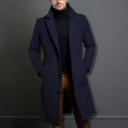 TOM - Heren klassieke tailored fit overjas Overcoats Zavalori Marineblauw S