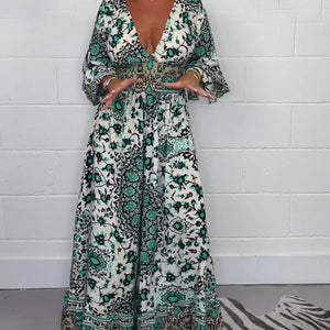 Maxi Jumpsuit met Geometrisch Patroon