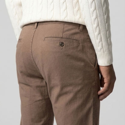Regular Fit Straight Chino Lichtbruin