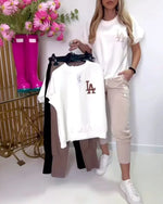 Two-piece set met korte mouwen