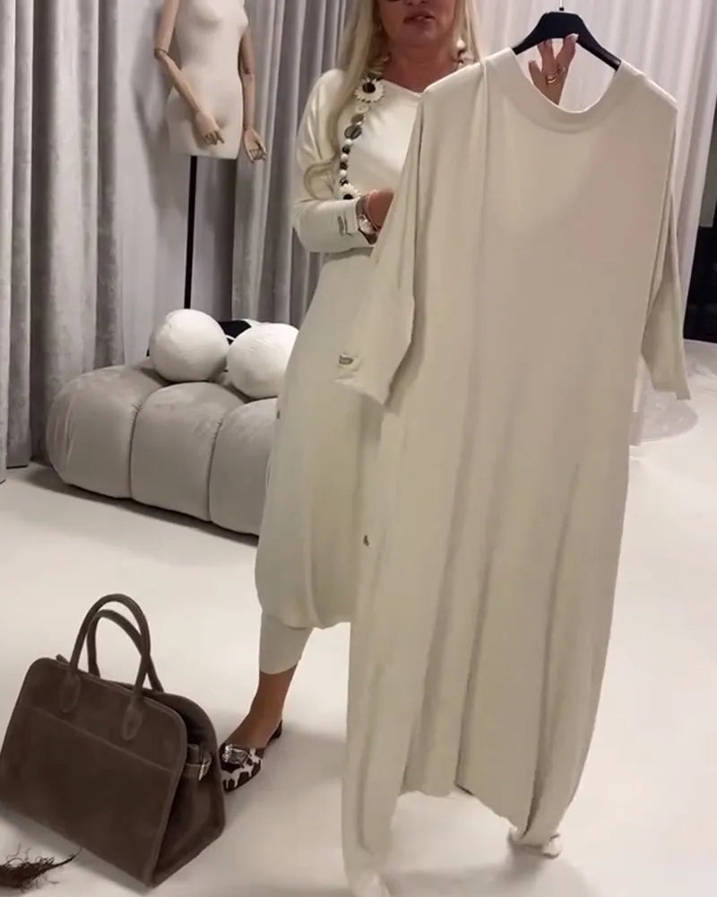 Midi Jumpsuit met Lange Mouwen