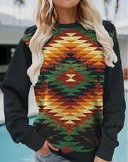 JANEY | Vrouwen Gebreide Trui Femme Pulls Zavalori Zwart en multicolor S