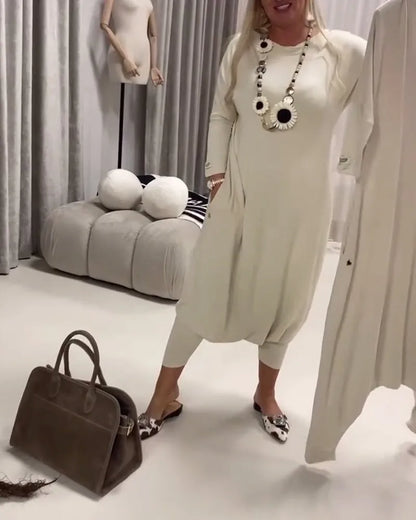 Midi Jumpsuit met Lange Mouwen