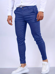 YOVA | Slim Fit Heren Pantalon Chinos Men Zavalori Blauw XS