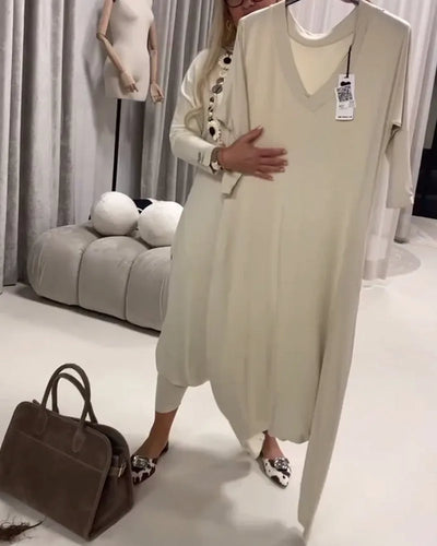 Midi Jumpsuit met Lange Mouwen