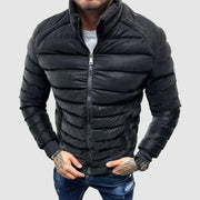 TOM - Heren Gevoerde Winterjas | Slim fit Men Jackets Zavalori Zwart S