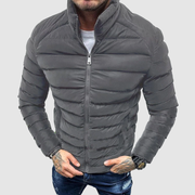 TOM - Heren Gevoerde Winterjas | Slim fit Men Jackets Zavalori Grijs S