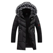 OLIVIER | Heren Winter Parka Jas Met Capuchon Men Jackets Zavalori Zwart XS