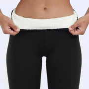 SHAY - Dames Fleece Legging Voor De Winter Pants Zavalori Zwart S