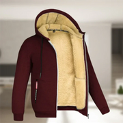 ZESTOX | Heren Lange Mouwen Warm Vest met Rits Men Jackets Zavalori Bordeau S